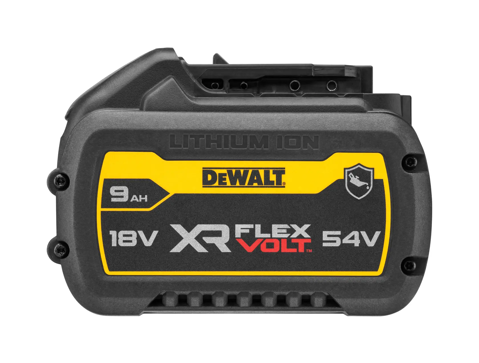 XR FLEXVOLT 9.0Ah Oil Resistant Battery side view