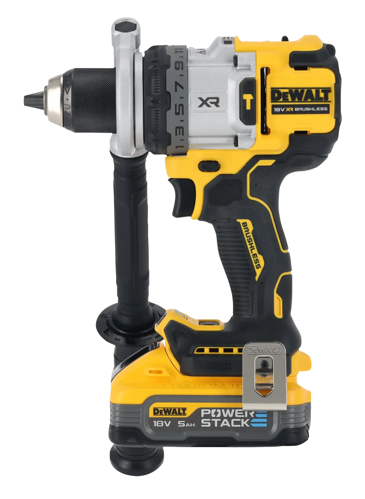 18V XR Premium Brushless Δραπανοκατσάβιδο - 2 X 5.0 Ah μπαταρίες POWERSTACK