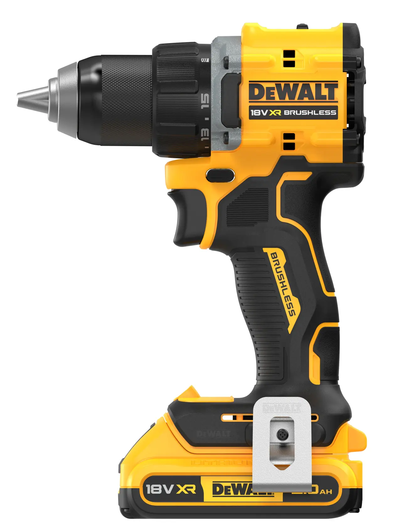 18V XR Brushless Compact Δραπανοκατσάβιδο - 2 x 4AH