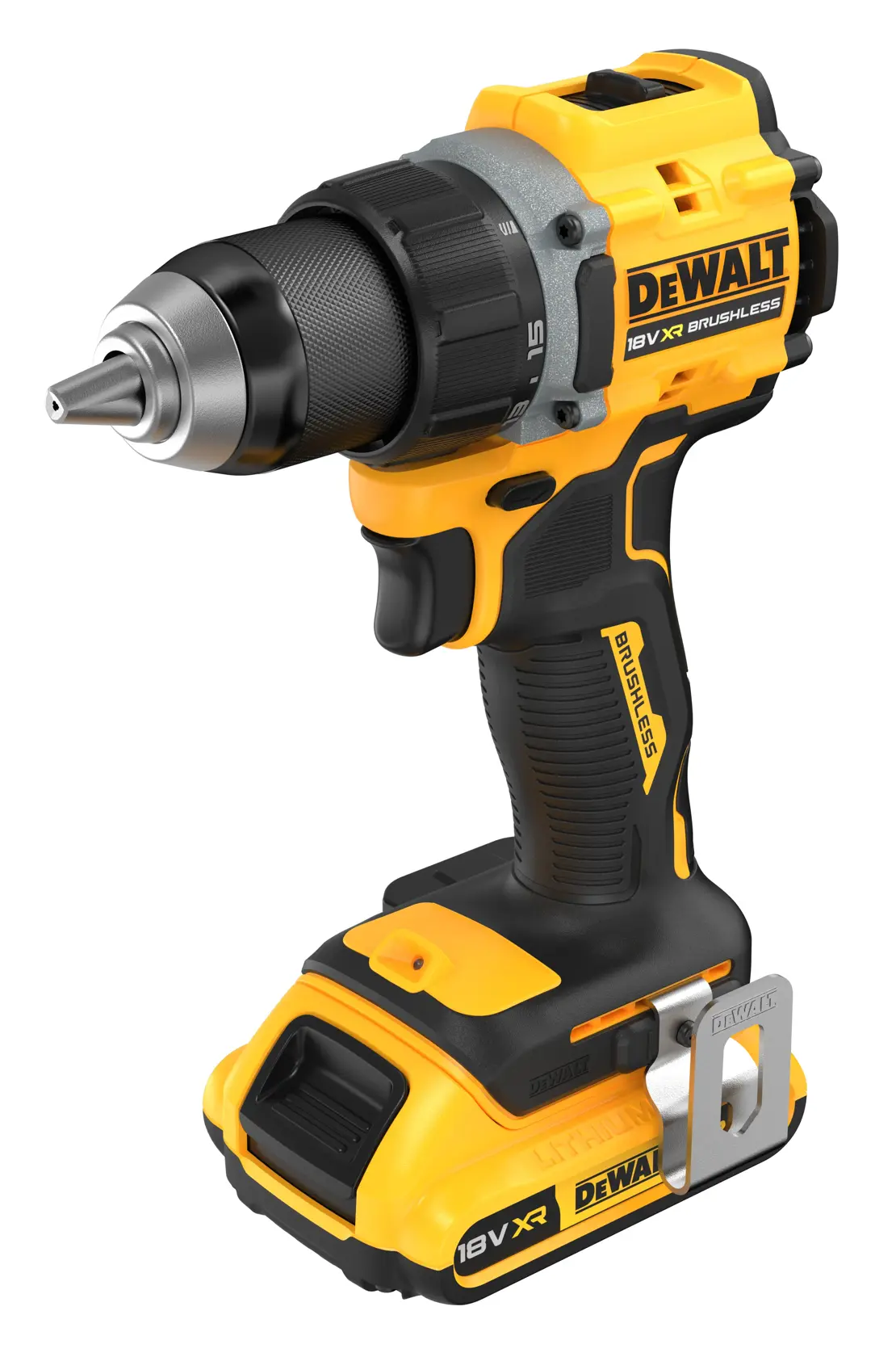 18V XR Brushless Compact Δραπανοκατσάβιδο - 2 x 4AH