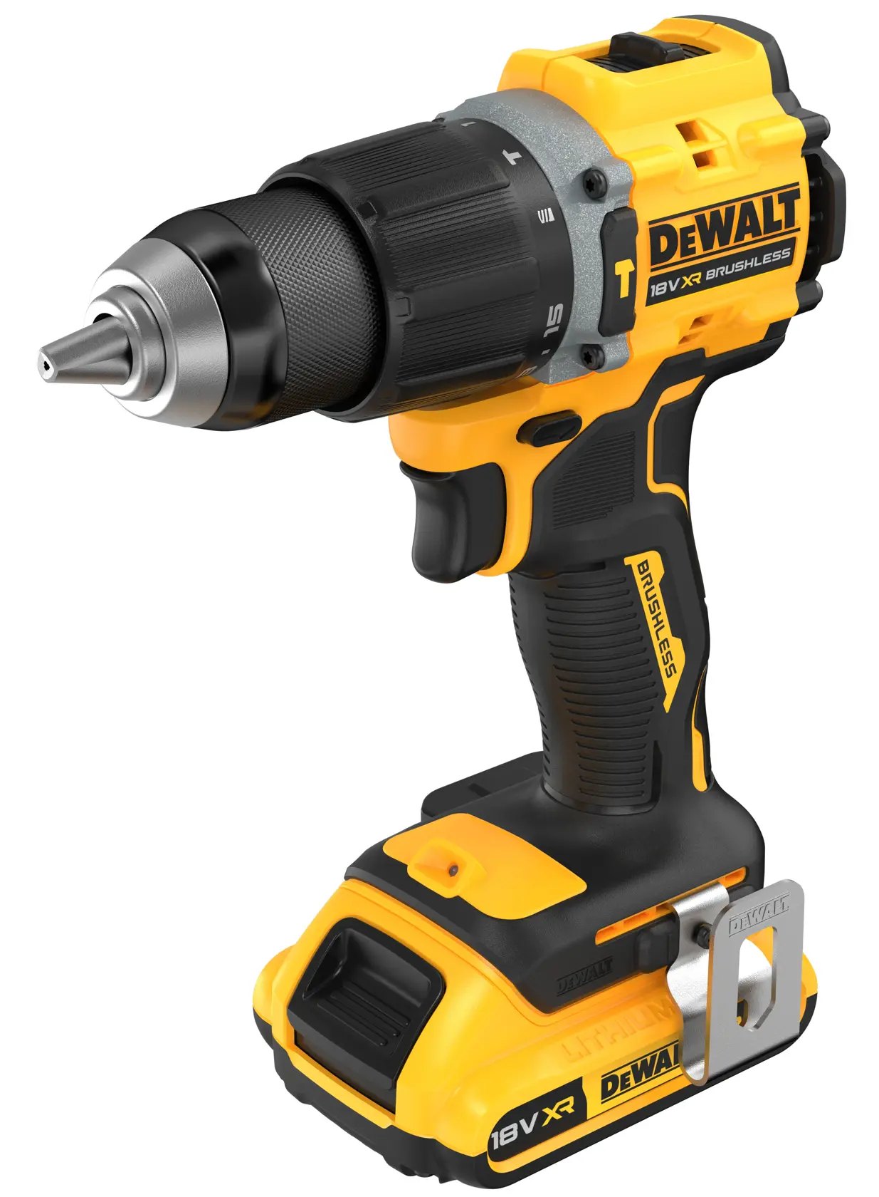 18V XR Brushless Compact Κρουστικό Δραπανοκατσάβιδο - 2 x 2AH