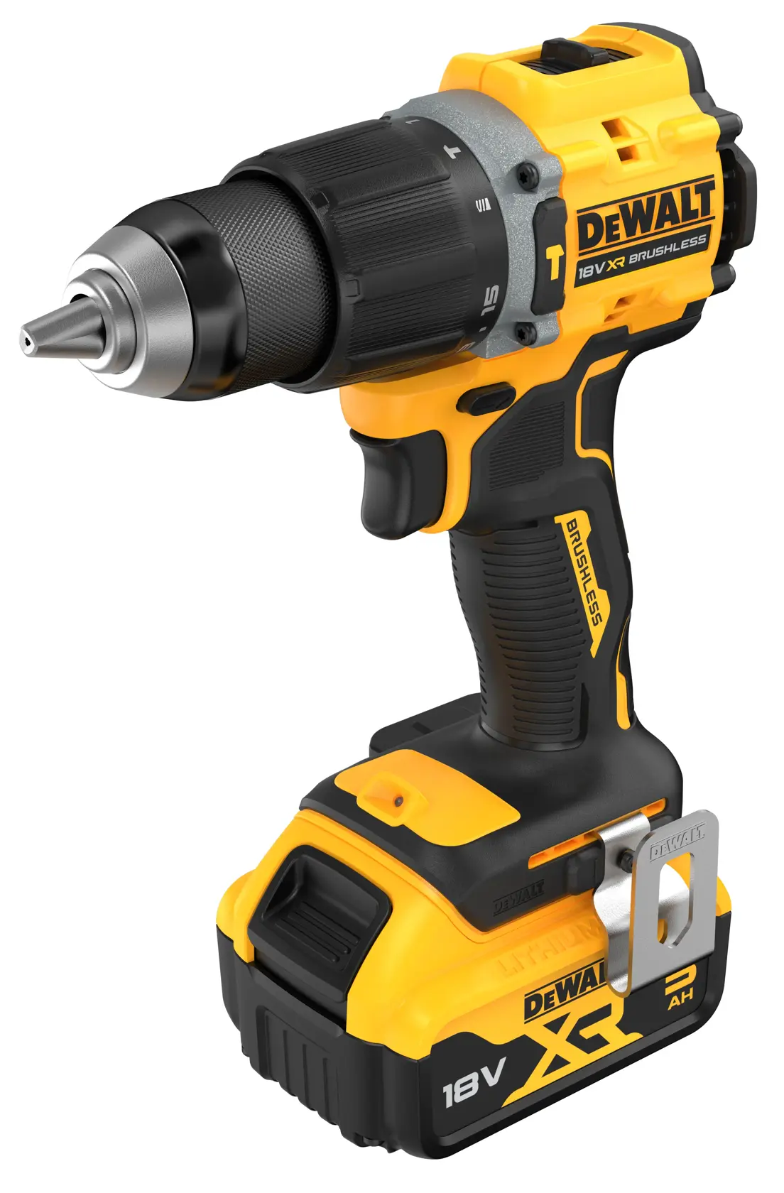 18V XR Brushless Compact Κρουστικό Δραπανοκατσάβιδο - 2 x 5AH