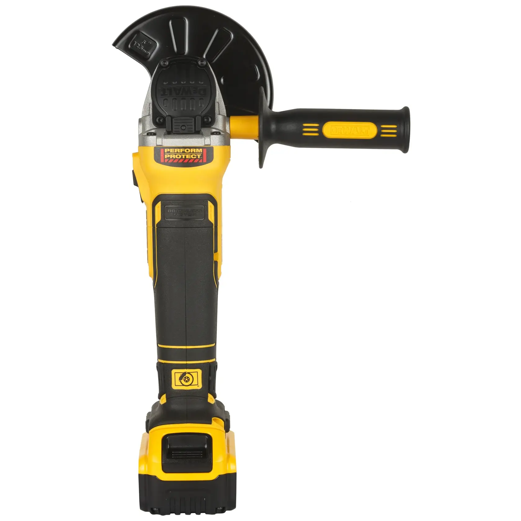 DEWALT 18V XR Brushless 125mm Γωνιακός Τροχός - 2 x 5Ah