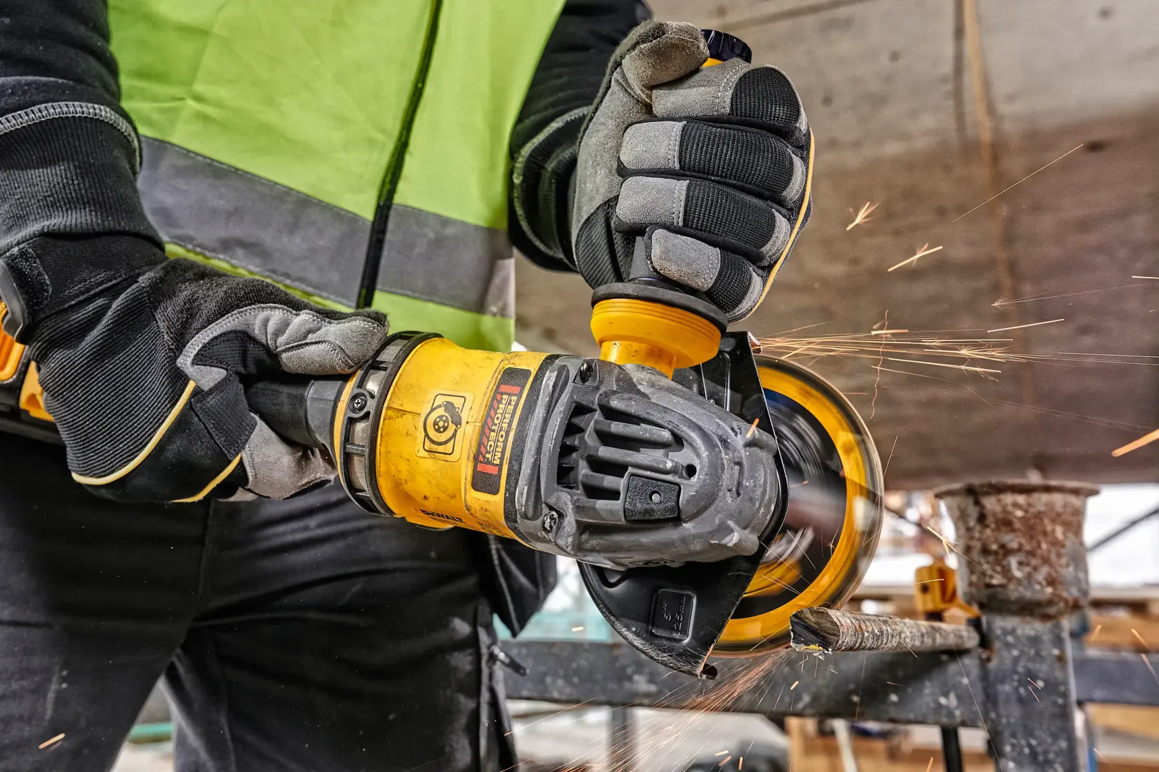 54V XR FLEXVOLT 125mm Γωνιακός Τροχός  με Πλευρική Λαβή - 2 x 9AH