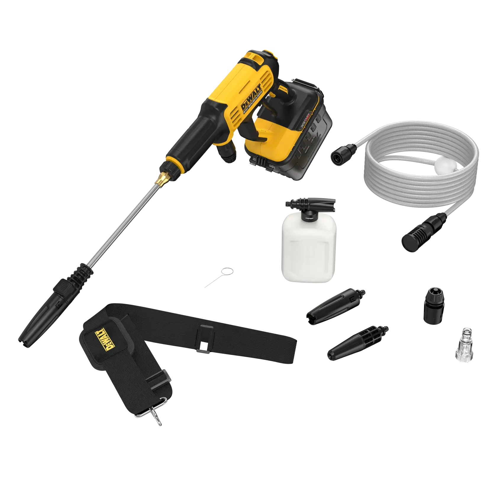 DEWALT DCMPW1000N, DCMPW1000N-XJ kit de lavadora portátil con manguera, boquillas, correa y botella.