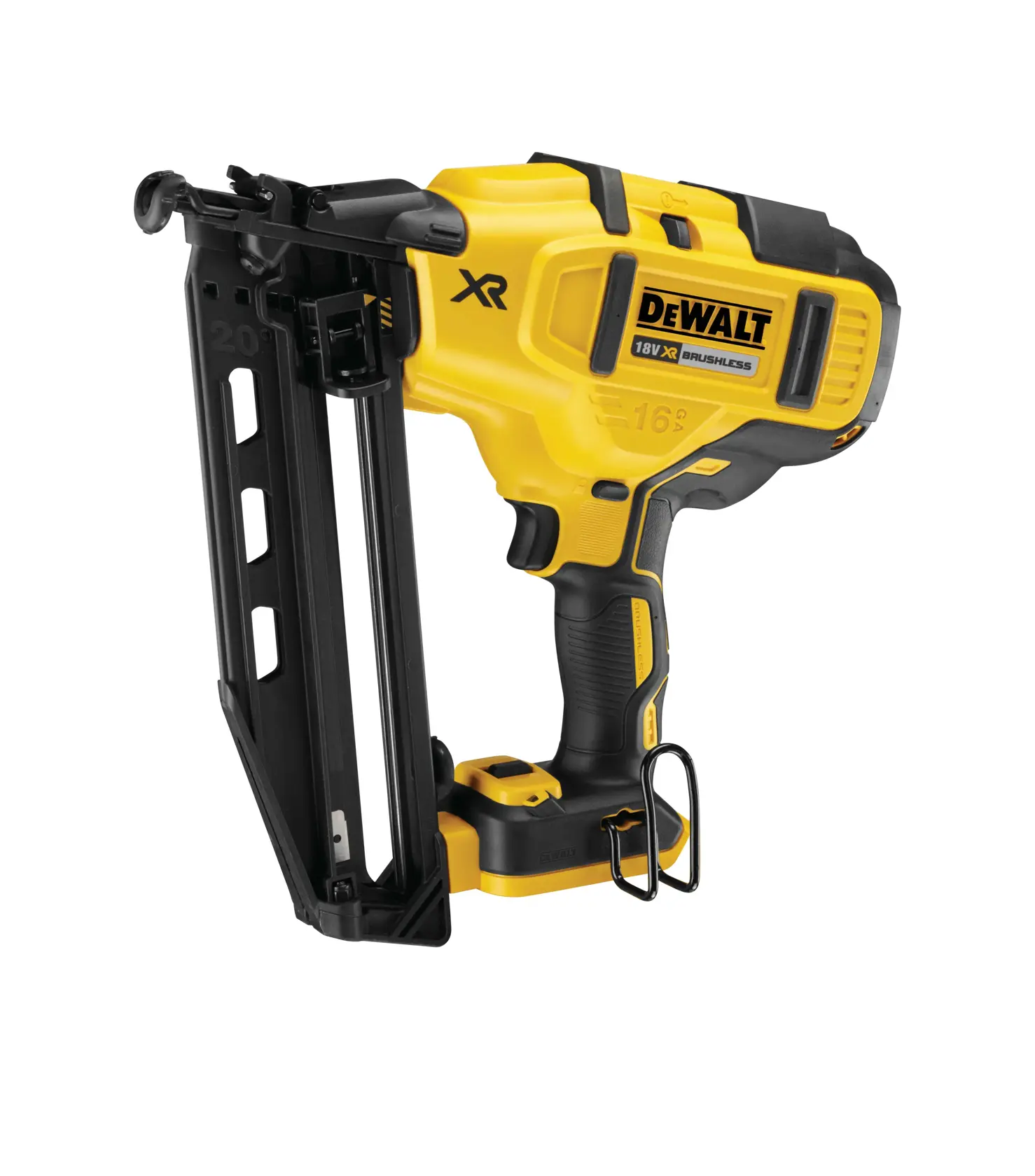 18V XR Li-Ion Brushless 16Ga ΚΑΡΦΩΤΙΚΟ - ΧΩΡΙΣ ΜΠΑΤΑΡΙΑ ΦΟΡΤΙΣΤΗ
