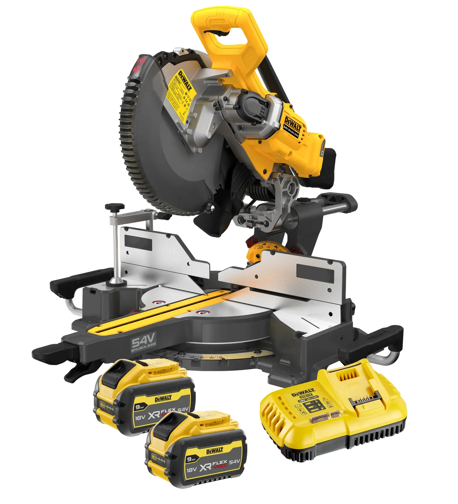 Sierra DEWALT, dos baterías y cargador. DCS781X2-QW, DCS781X2.
