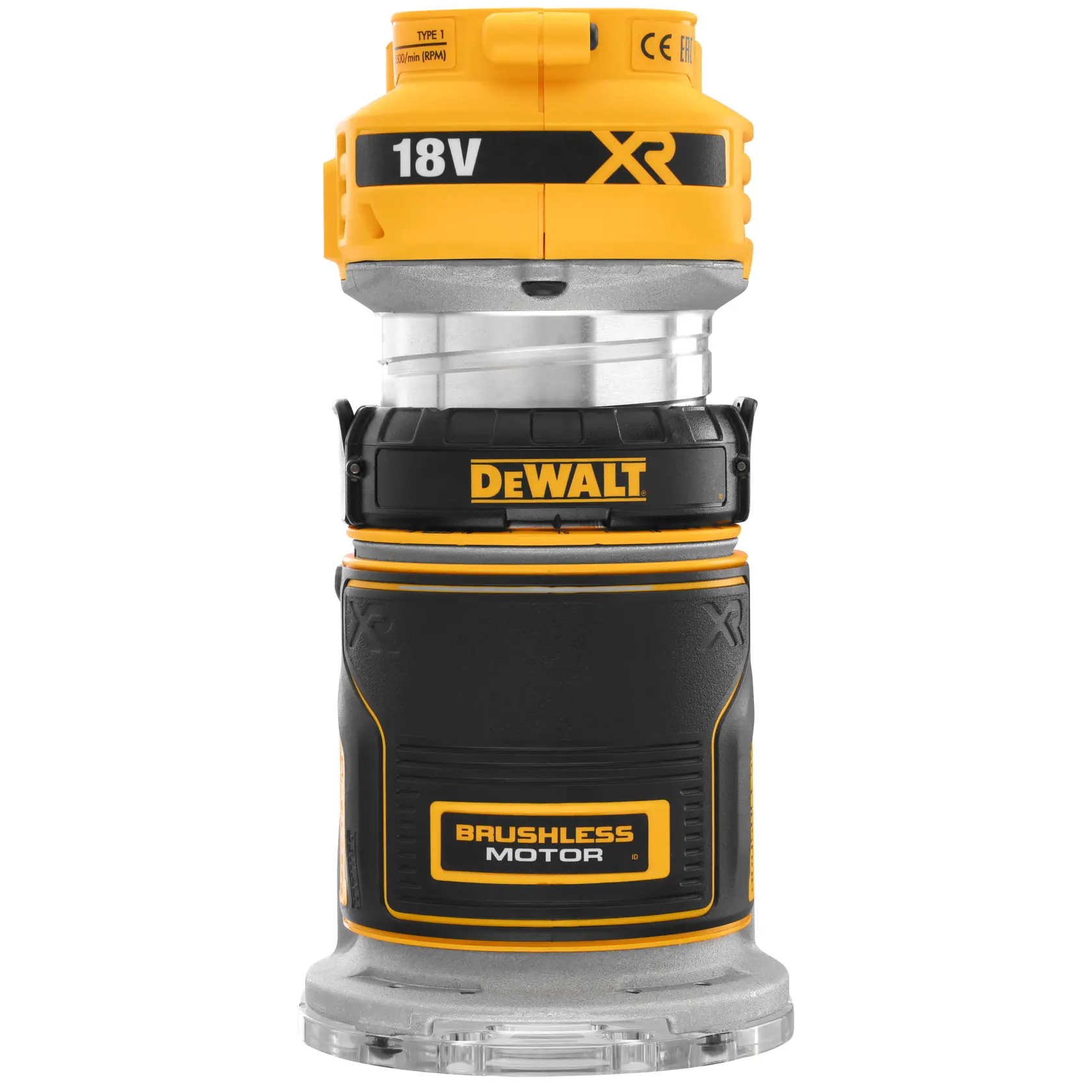 18V XR BRUSHLESS ΡΟΥΤΕΡ 8MM (1/4``) -ΣΚΕΤΟ ΣΩΜΑ