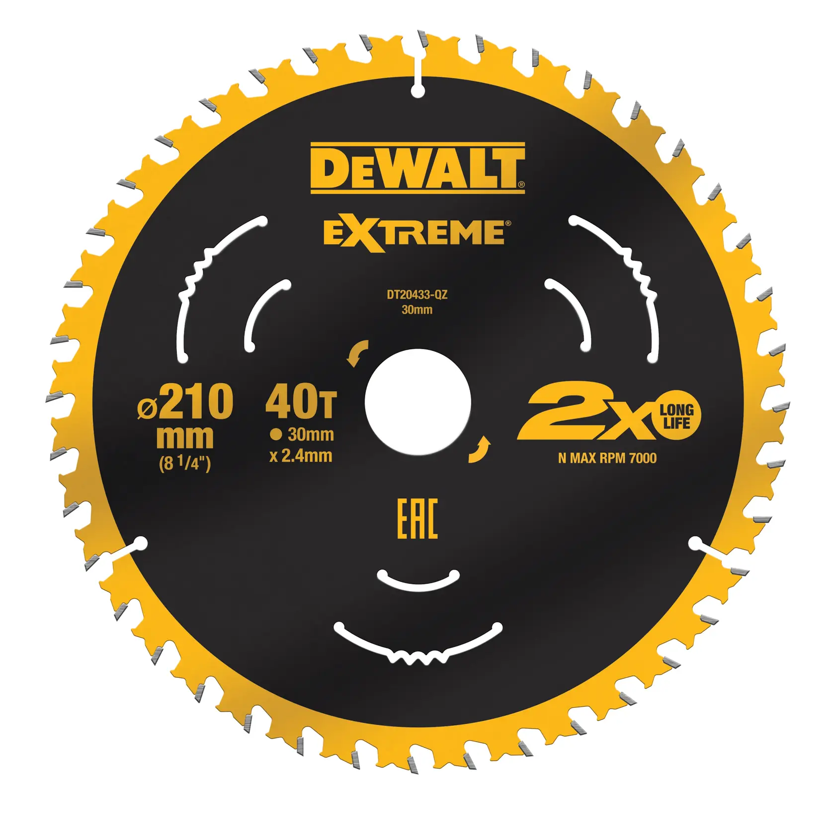 DEWALT logo centered on a white background.