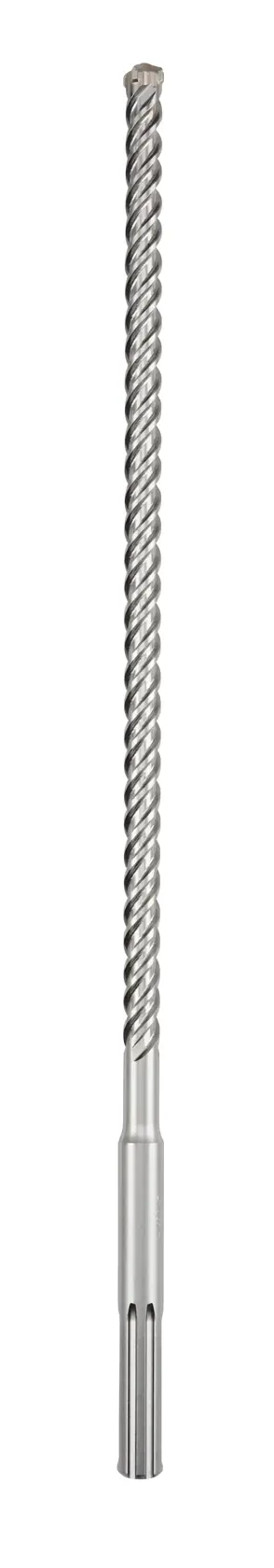 Una broca SDS larga DEWALT DT60810 con ranura en espiral, adecuada para perforaciones exigentes en hormigón y mampostería.
