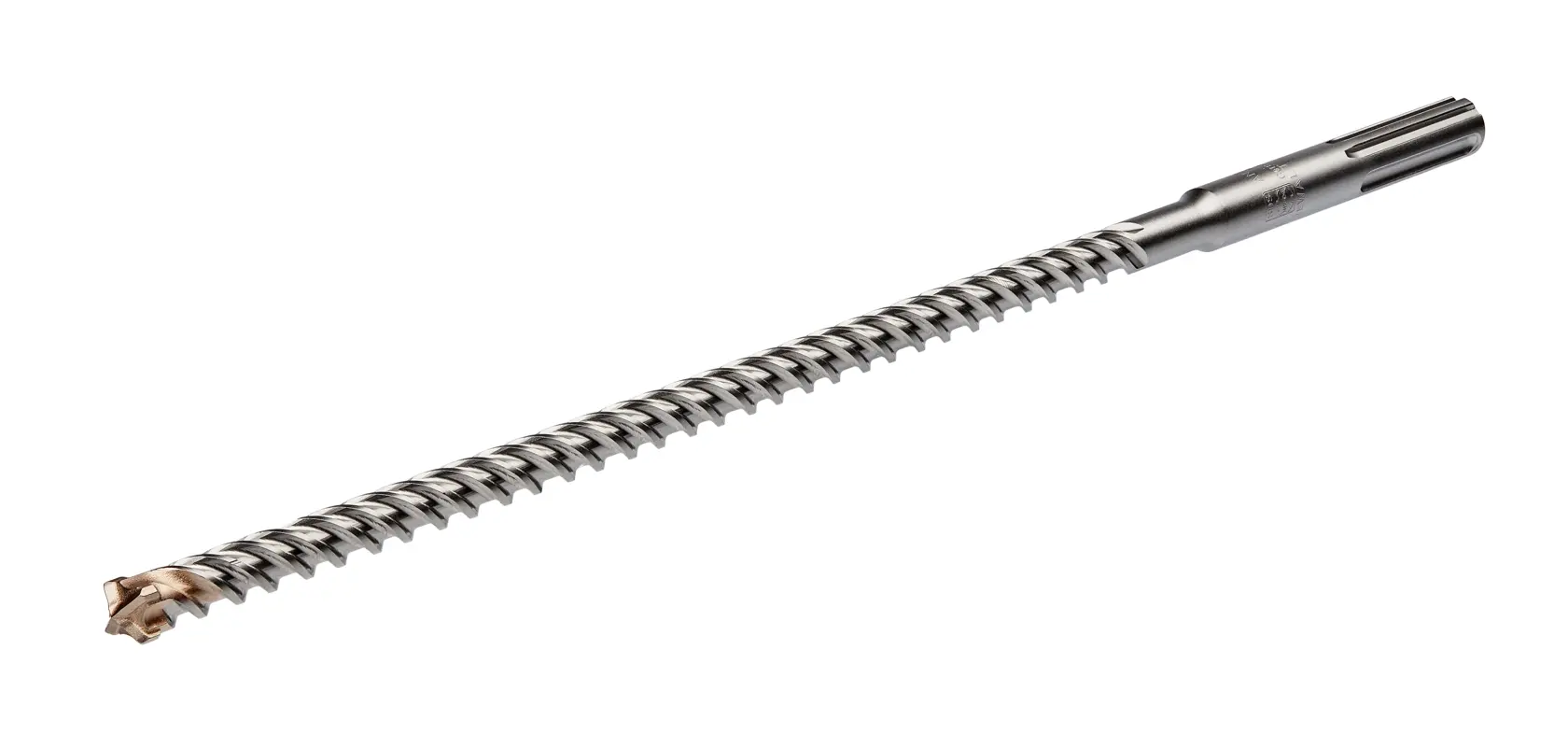 Broca larga DEWALT SDS-plus para mampostería, con estrías en espiral para concreto y piedra.