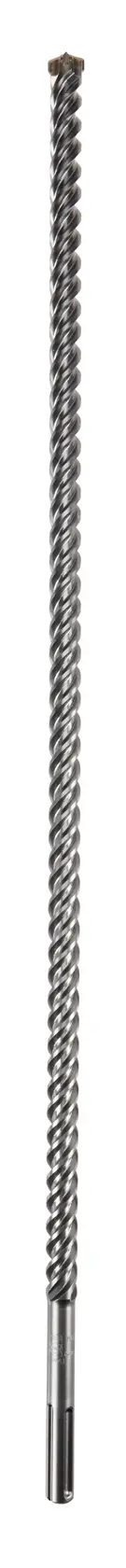 Broca larga y espiral para trabajos pesados, diseñada para herramientas eléctricas en concreto o mampostería.