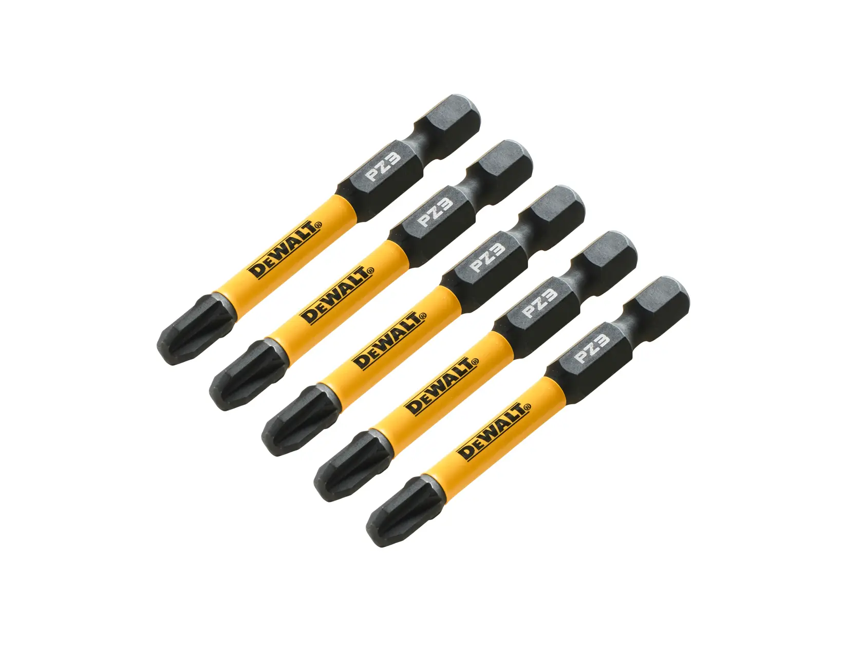 Graphique montrant la marque DEWALT XTREME Sub-Compact Series avec le slogan 'Compact et performance garantie' sur un fond jaune.