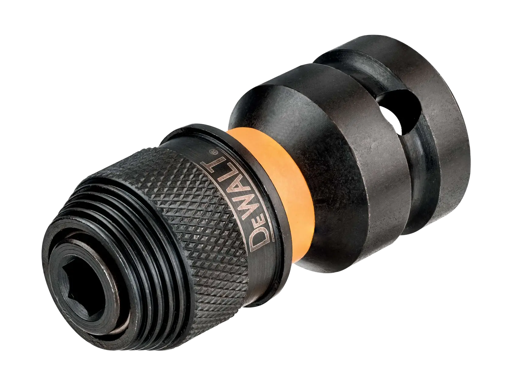 Adaptador DEWALT DT7508, DT7508-QZ para herramientas de fotografía, metal negro, compacto.