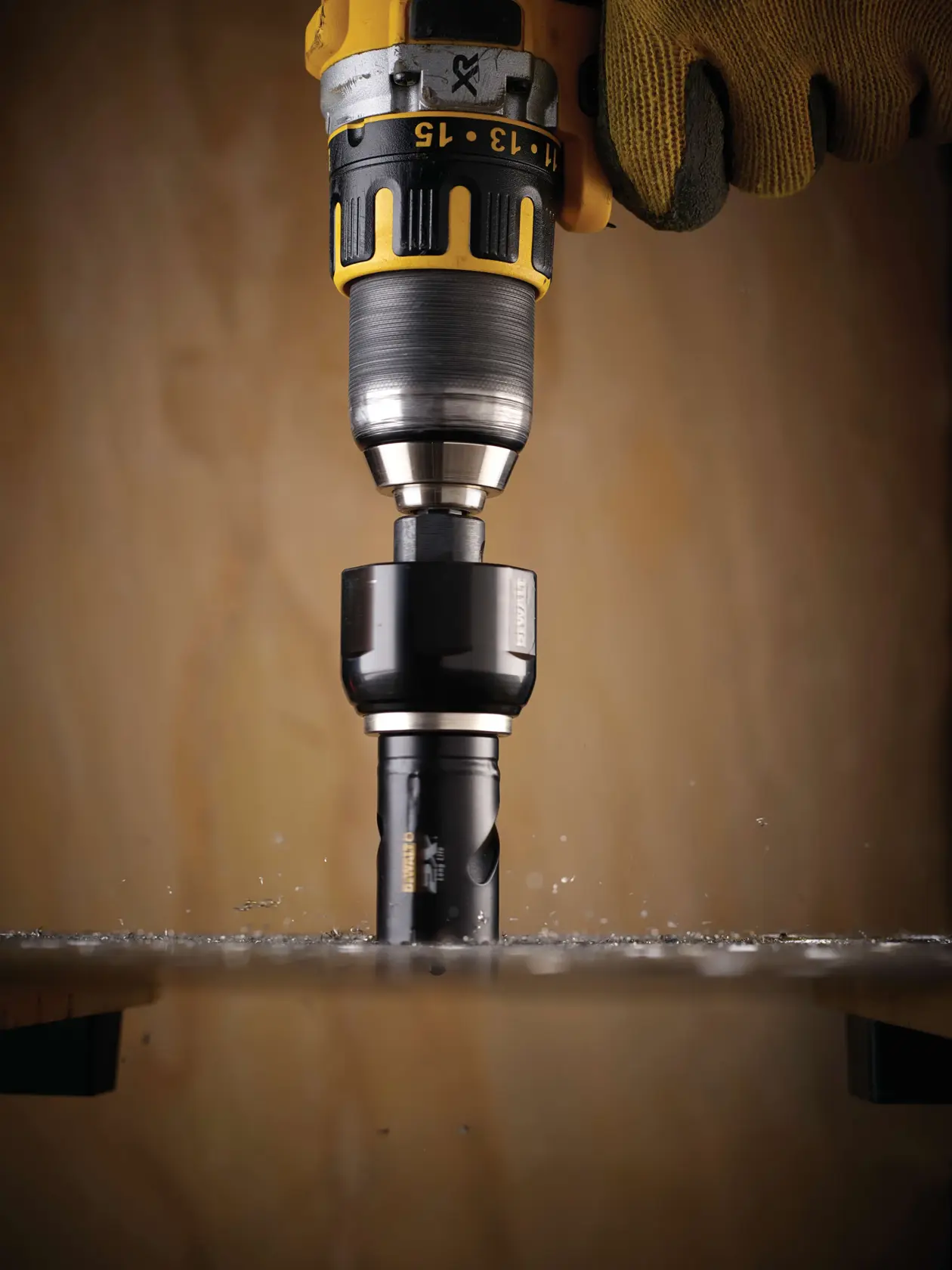 Graphic showing DEWALT XTREME Sub-Compact Series branding with the slogan 'Compact and Performance Packed' on a yellow background.