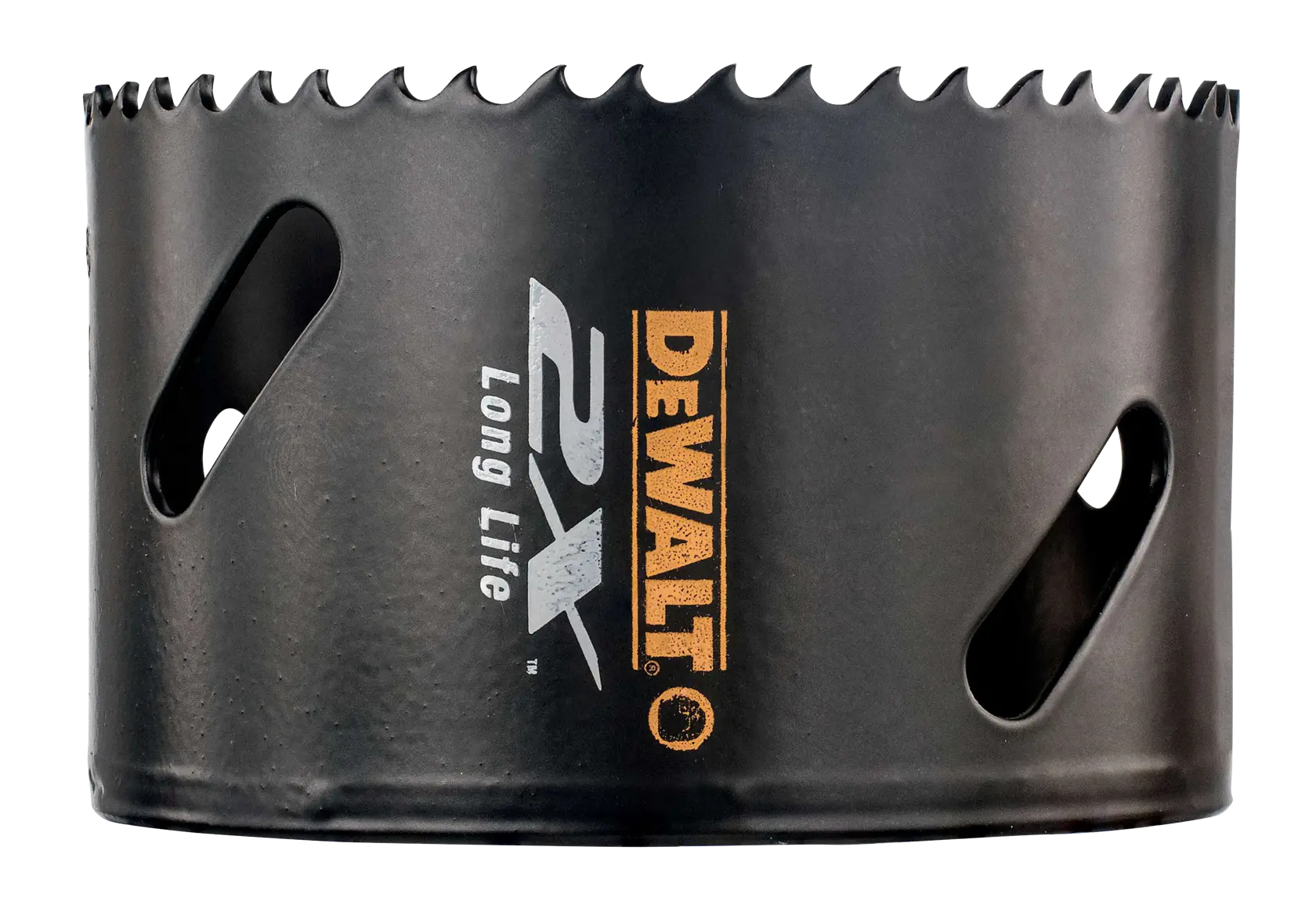 Graphique montrant la marque DEWALT XTREME Sub-Compact Series avec le slogan 'Compact et performance garantie' sur un fond jaune.